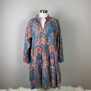 J Crew Paisley Cotton Dress